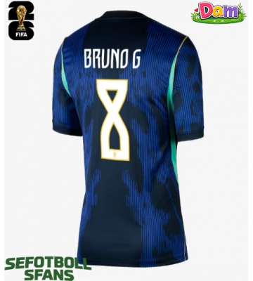 Brasilien Bruno Guimaraes #8 Bortatröja Kvinnor VM 2026 Kortärmad